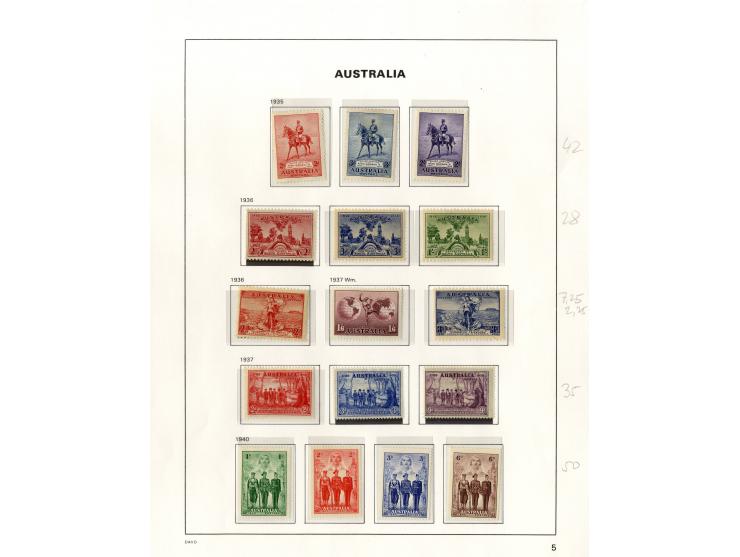 1913/95, postfrische, ungebrauchte und gestempelte Sammlung mit guten Ausgaben (SG nach Angabe des Einlieferers ca. £ 6.000,-