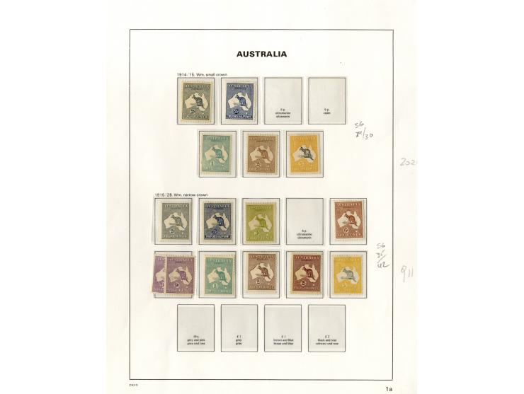 1913/95, postfrische, ungebrauchte und gestempelte Sammlung mit guten Ausgaben (SG nach Angabe des Einlieferers ca. £ 6.000,-