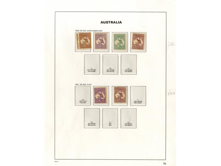 1913/95, postfrische, ungebrauchte und gestempelte Sammlung mit guten Ausgaben (SG nach Angabe des Einlieferers ca. £ 6.000,-