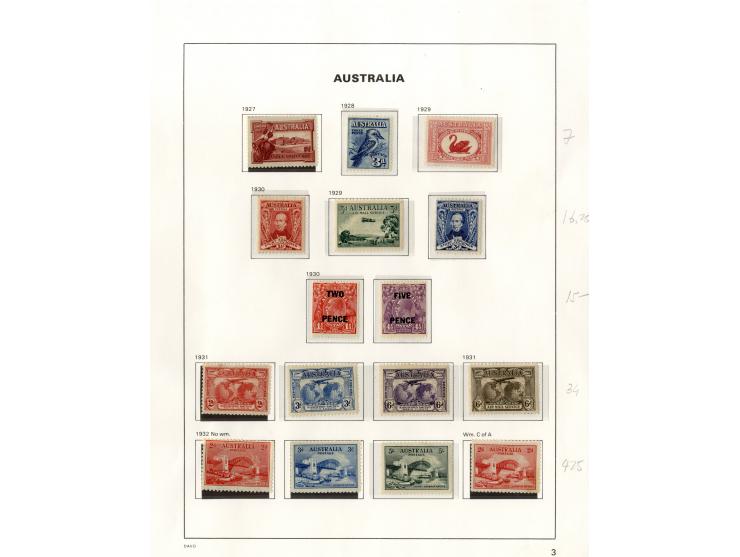 1913/95, postfrische, ungebrauchte und gestempelte Sammlung mit guten Ausgaben (SG nach Angabe des Einlieferers ca. £ 6.000,-
