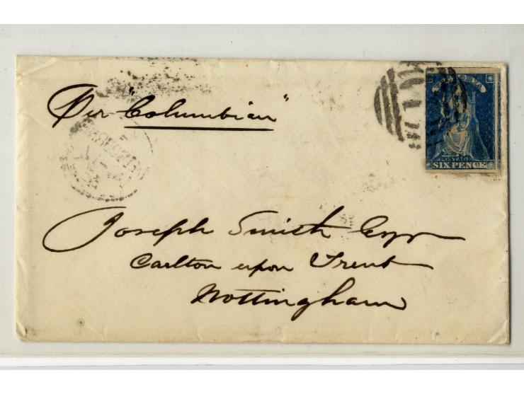 1852/1900, etwa 40 frankierte Briefe, dabei viele interessante und seltene Stücke, meist Auslandspost mit auch frühen Farbfra