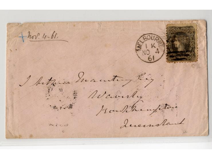 1852/1900, etwa 40 frankierte Briefe, dabei viele interessante und seltene Stücke, meist Auslandspost mit auch frühen Farbfra