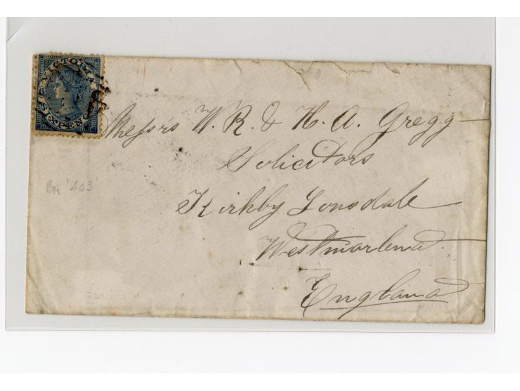 1852/1900, etwa 40 frankierte Briefe, dabei viele interessante und seltene Stücke, meist Auslandspost mit auch frühen Farbfra