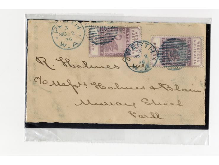 1852/1900, etwa 40 frankierte Briefe, dabei viele interessante und seltene Stücke, meist Auslandspost mit auch frühen Farbfra