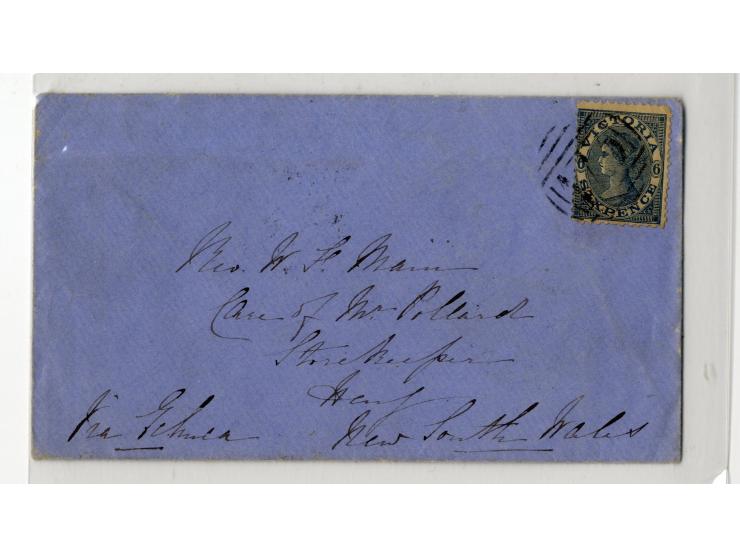 1852/1900, etwa 40 frankierte Briefe, dabei viele interessante und seltene Stücke, meist Auslandspost mit auch frühen Farbfra