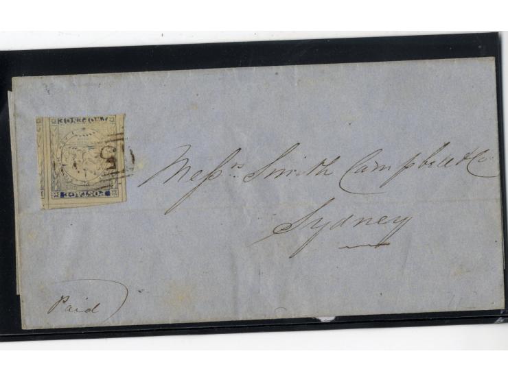 1852/1900, etwa 40 frankierte Briefe, dabei viele interessante und seltene Stücke, meist Auslandspost mit auch frühen Farbfra