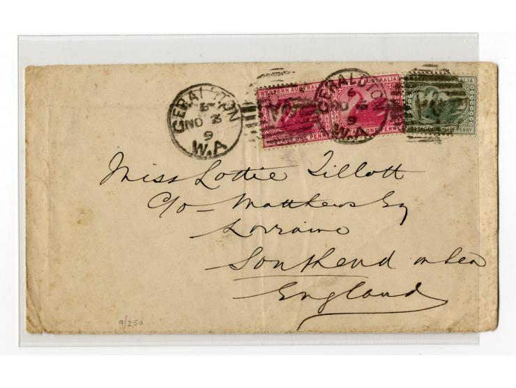 1852/1900, etwa 40 frankierte Briefe, dabei viele interessante und seltene Stücke, meist Auslandspost mit auch frühen Farbfra