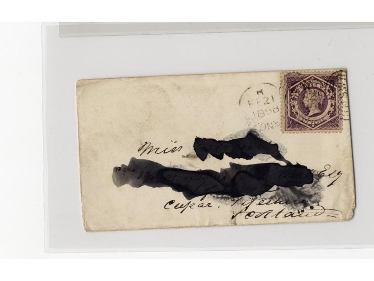 1852/1900, etwa 40 frankierte Briefe, dabei viele interessante und seltene Stücke, meist Auslandspost mit auch frühen Farbfra