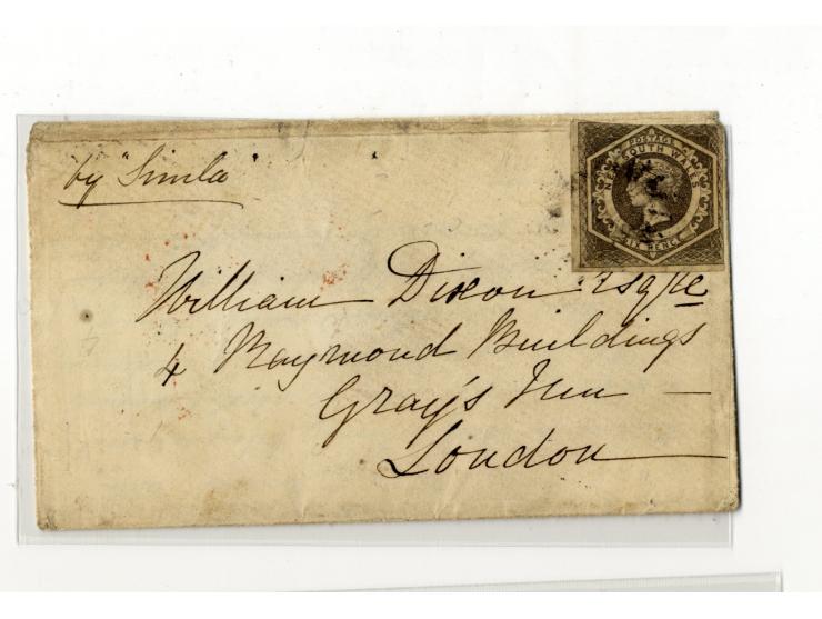 1852/1900, etwa 40 frankierte Briefe, dabei viele interessante und seltene Stücke, meist Auslandspost mit auch frühen Farbfra