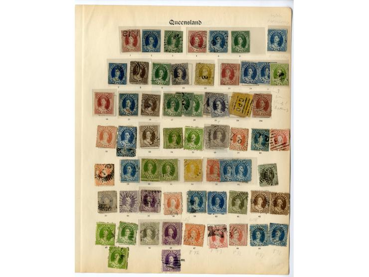 1860/1907, gestempelte Sammlung mit u.a. Mi.-Nr. 1-3, 107-08 etc., ex Sammlung "Frankfurt"