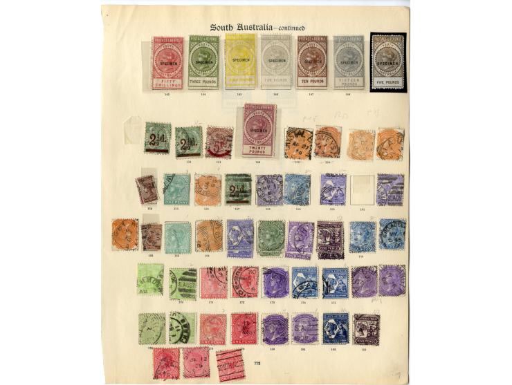 1855/1906, ungebrauchte und gestempelte Sammlung mit u.a. Mi.-Nr. 1-7 teils mehrfach, 60-67 mit Aufdruck "SPECIMEN" etc., ex 