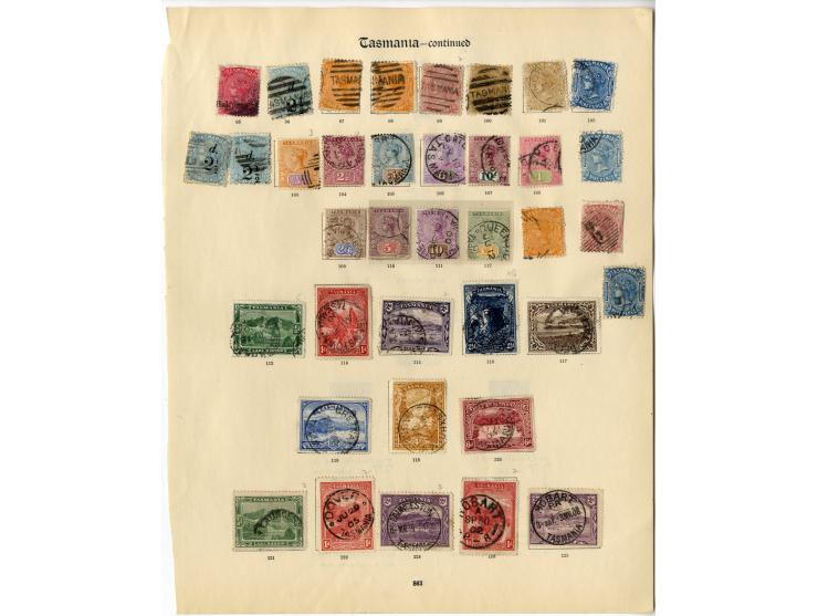 1853/1906, gestempelte Sammlung mit u.a. Mi.-Nr. 1, 2 (2), 3, 4 etc., ex Sammlung "Frankfurt"
