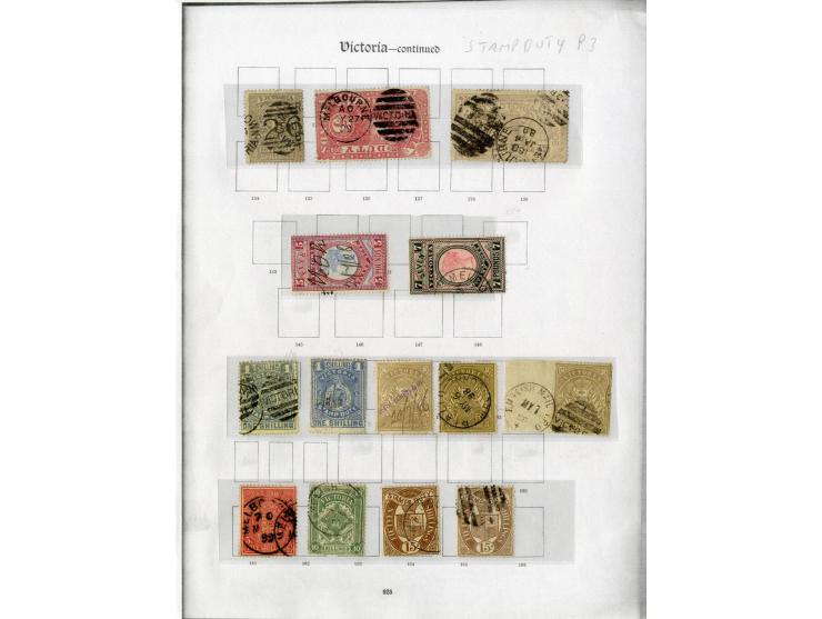 1870/82, Stempelmarken, fast ausschließlich gestempelte Sammlung, einige fiskalisch entwertet, dabei bessere, ex Sammlung "Fr