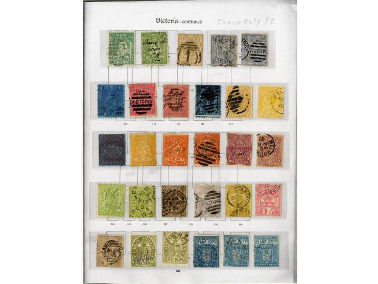 1870/82, Stempelmarken, fast ausschließlich gestempelte Sammlung, einige fiskalisch entwertet, dabei bessere, ex Sammlung "Fr