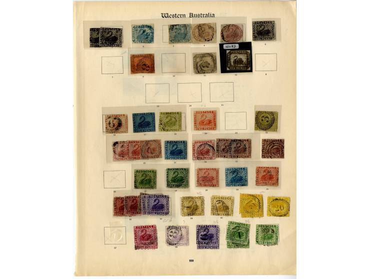 1854/1912, fast ausschließlich gestempelte Sammlung mit u.a. Mi.-Nr. 1 (3), 2, 3 (2), 4Ba, 4Bb (Fotoattest Brandon), 5 (2) et