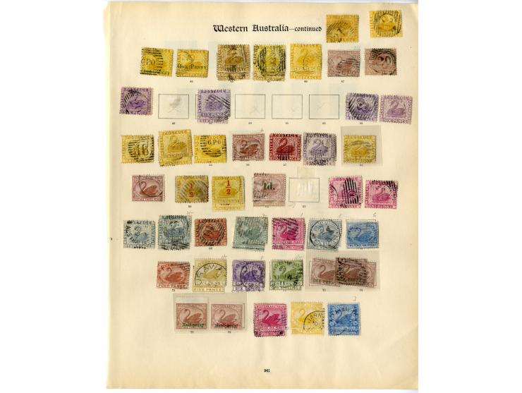 1854/1912, fast ausschließlich gestempelte Sammlung mit u.a. Mi.-Nr. 1 (3), 2, 3 (2), 4Ba, 4Bb (Fotoattest Brandon), 5 (2) et