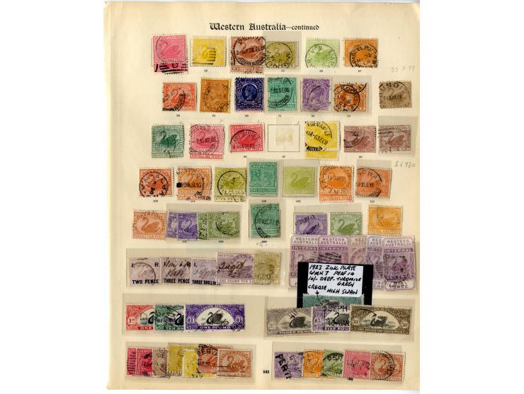 1854/1912, fast ausschließlich gestempelte Sammlung mit u.a. Mi.-Nr. 1 (3), 2, 3 (2), 4Ba, 4Bb (Fotoattest Brandon), 5 (2) et