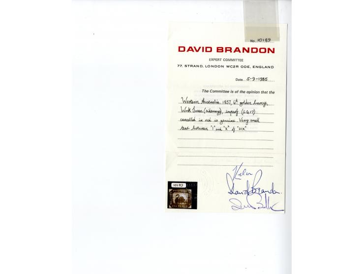 1854/1912, fast ausschließlich gestempelte Sammlung mit u.a. Mi.-Nr. 1 (3), 2, 3 (2), 4Ba, 4Bb (Fotoattest Brandon), 5 (2) et