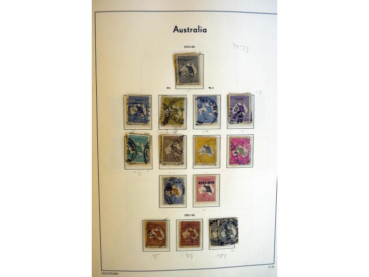 1913/88, ungebrauchte und gestempelte Sammlung mit u.a. Mi.-Nr. 14 ungebraucht, 15 ungebraucht, 16, 17, Specimen, 18 Specimen