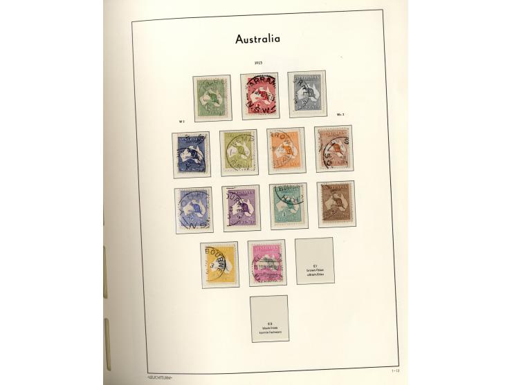 1913/2013, schöne gestempelte Sammlung mit einer Vielzahl bessere Werte, dabei u.a. SG.-Nr. 16, 44 und 45b, je mit neuem (201