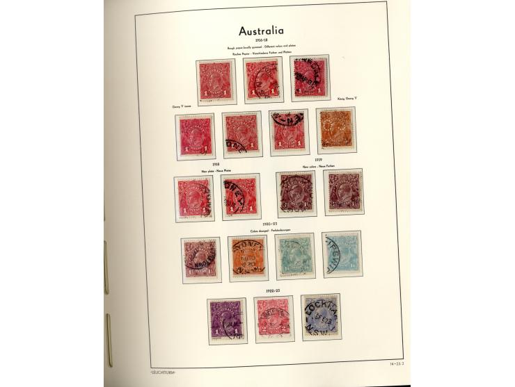 1913/2013, schöne gestempelte Sammlung mit einer Vielzahl bessere Werte, dabei u.a. SG.-Nr. 16, 44 und 45b, je mit neuem (201