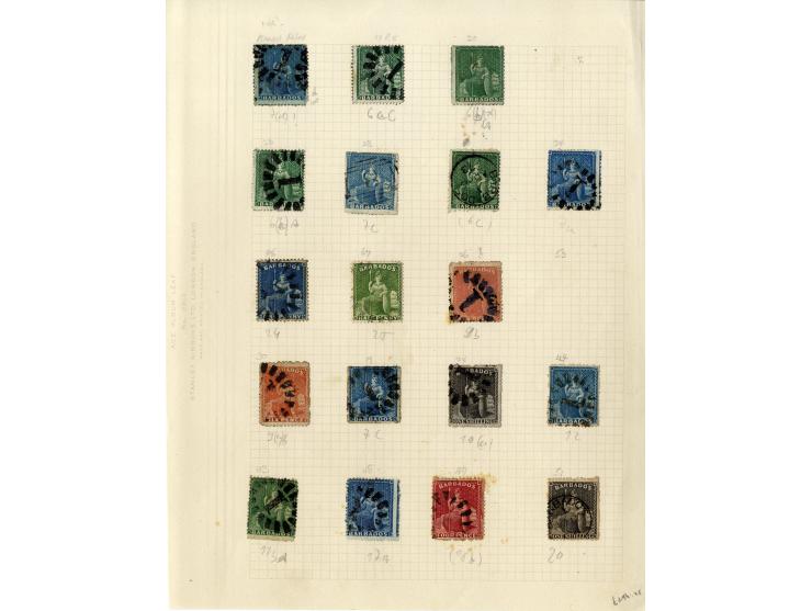 1852/1935, gestempelte Sammlung mit guten Werten und Sätzen, teils Beanstandungen, dazu etwas Barbuda, ex Sammlung "Frankfurt