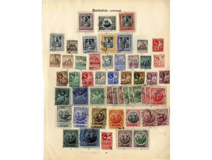 1852/1935, gestempelte Sammlung mit guten Werten und Sätzen, teils Beanstandungen, dazu etwas Barbuda, ex Sammlung "Frankfurt