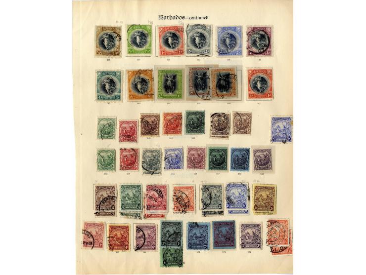 1852/1935, gestempelte Sammlung mit guten Werten und Sätzen, teils Beanstandungen, dazu etwas Barbuda, ex Sammlung "Frankfurt