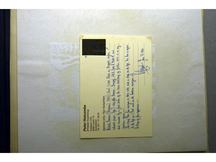 1852/1937, überwiegend gestempelte Sammlung mit u.a. Mi.-Nr. 5 (repariert, Fotobefund Holcombe), 7a, 8I, II etc., ex Sammlung