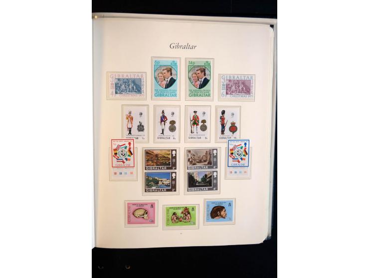 1886/1979, sehr schöne vorwiegend ungebrauchte später postfrische Sammlung mit u.a. Mi.-Nr. 3-7, 11-14, 22-29, 47-55, 64 ,74 
