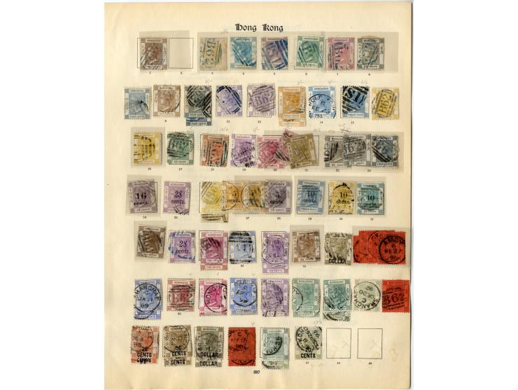 1862/1937, gestempelte Sammlung mit u.a. Mi.-Nr. 1-7, 16, 24-30, 72-75, 87-90, 97, Stempelmarken etc., ex Sammlung "Frankfurt