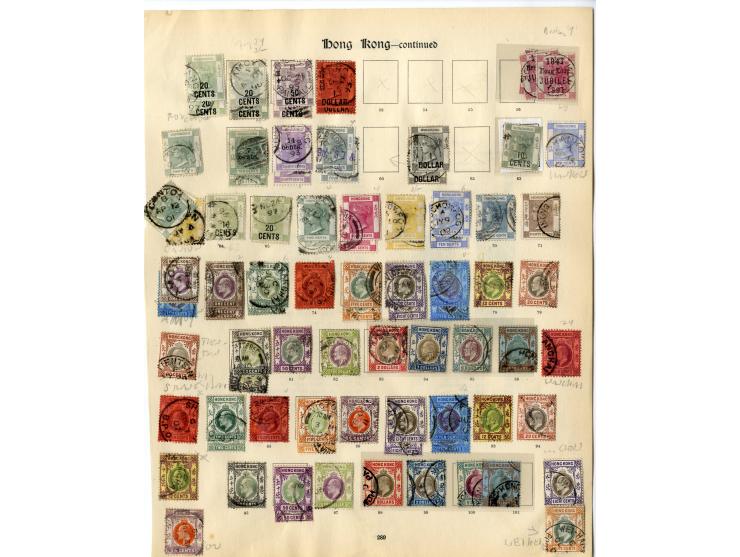 1862/1937, gestempelte Sammlung mit u.a. Mi.-Nr. 1-7, 16, 24-30, 72-75, 87-90, 97, Stempelmarken etc., ex Sammlung "Frankfurt