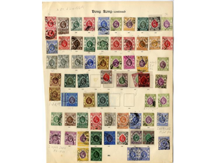 1862/1937, gestempelte Sammlung mit u.a. Mi.-Nr. 1-7, 16, 24-30, 72-75, 87-90, 97, Stempelmarken etc., ex Sammlung "Frankfurt