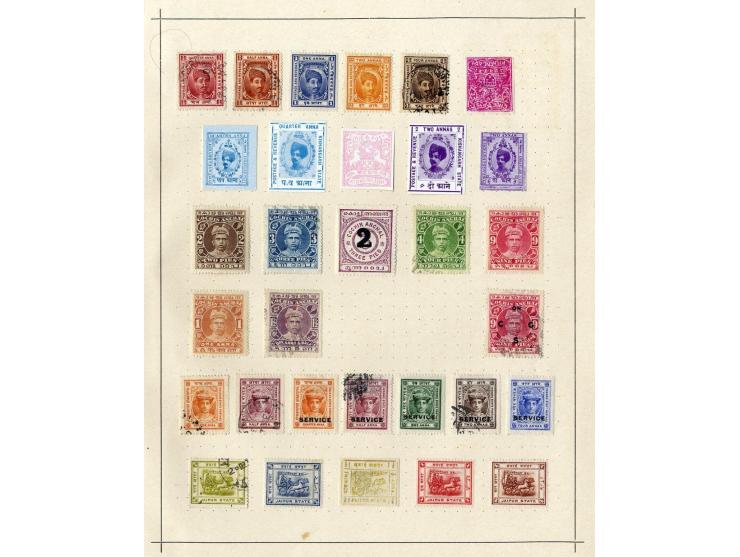 1854/1915 (ca.), ungebrauchte und gestempelte alte Sammlung mit schönem Teil Kleinstaaten