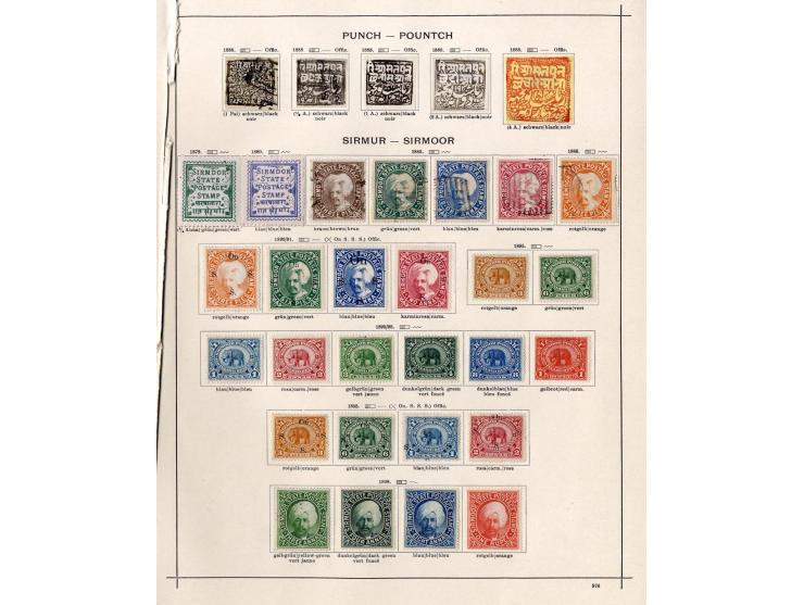 1854/1915 (ca.), ungebrauchte und gestempelte alte Sammlung mit schönem Teil Kleinstaaten