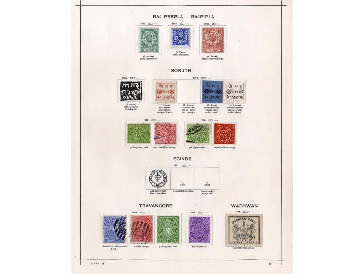 1854/1915 (ca.), ungebrauchte und gestempelte alte Sammlung mit schönem Teil Kleinstaaten