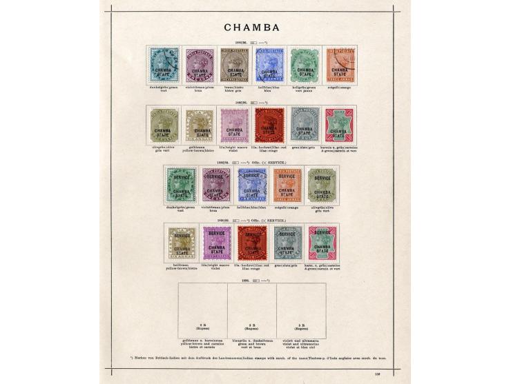 1854/1915 (ca.), ungebrauchte und gestempelte alte Sammlung mit schönem Teil Kleinstaaten