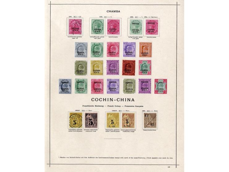 1854/1915 (ca.), ungebrauchte und gestempelte alte Sammlung mit schönem Teil Kleinstaaten