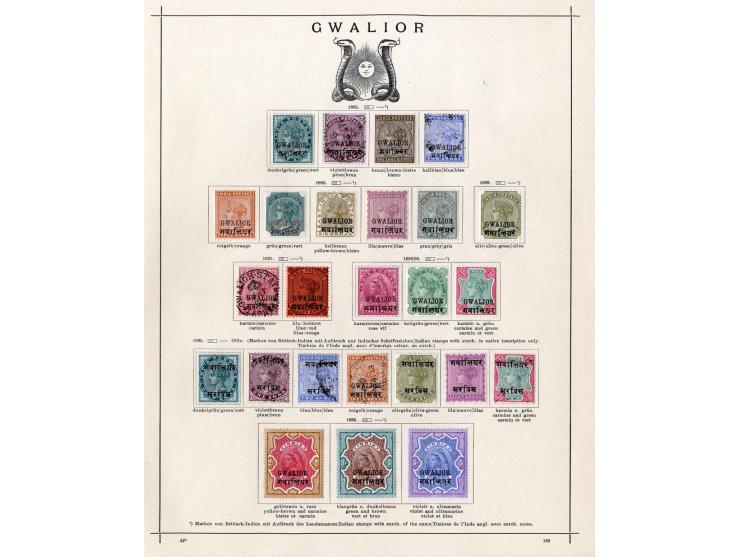 1854/1915 (ca.), ungebrauchte und gestempelte alte Sammlung mit schönem Teil Kleinstaaten