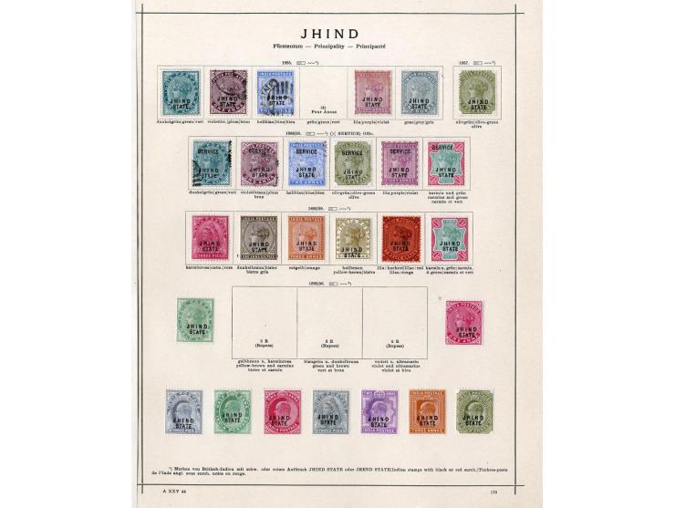 1854/1915 (ca.), ungebrauchte und gestempelte alte Sammlung mit schönem Teil Kleinstaaten