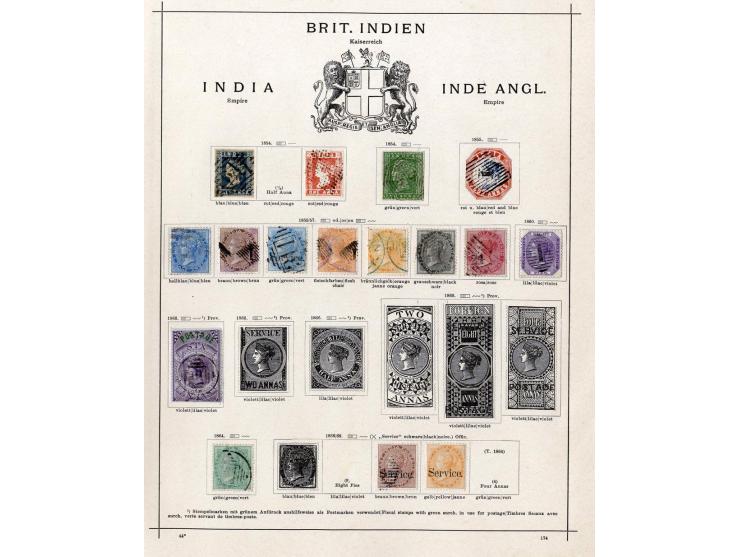 1854/1915 (ca.), ungebrauchte und gestempelte alte Sammlung mit schönem Teil Kleinstaaten