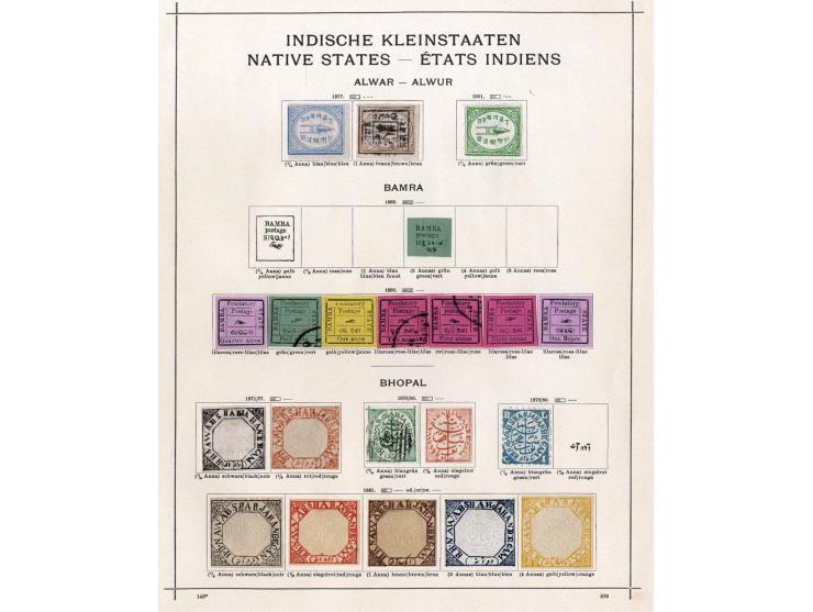 1854/1915 (ca.), ungebrauchte und gestempelte alte Sammlung mit schönem Teil Kleinstaaten
