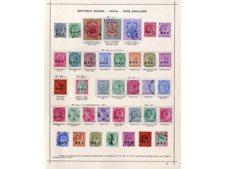 1854/1915 (ca.), ungebrauchte und gestempelte alte Sammlung mit schönem Teil Kleinstaaten
