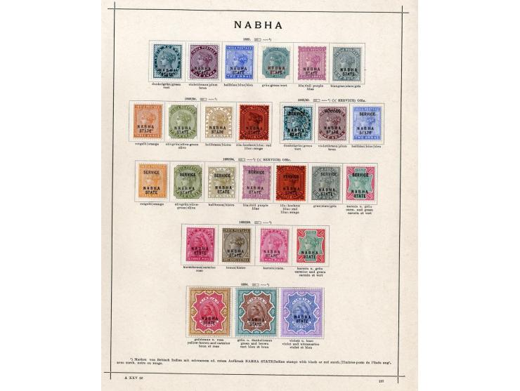 1854/1915 (ca.), ungebrauchte und gestempelte alte Sammlung mit schönem Teil Kleinstaaten