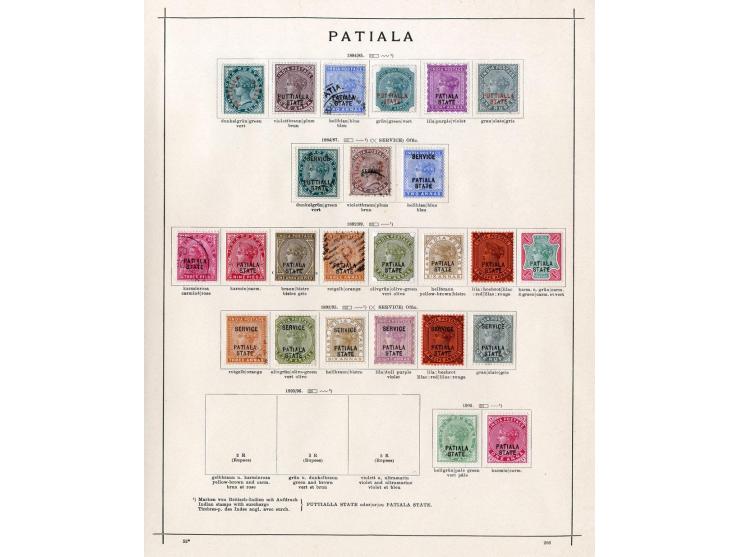 1854/1915 (ca.), ungebrauchte und gestempelte alte Sammlung mit schönem Teil Kleinstaaten