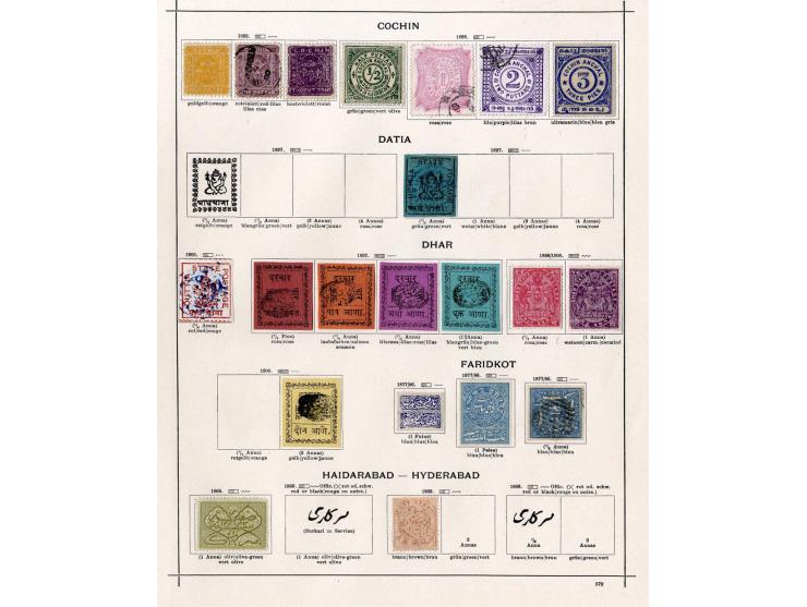 1854/1915 (ca.), ungebrauchte und gestempelte alte Sammlung mit schönem Teil Kleinstaaten