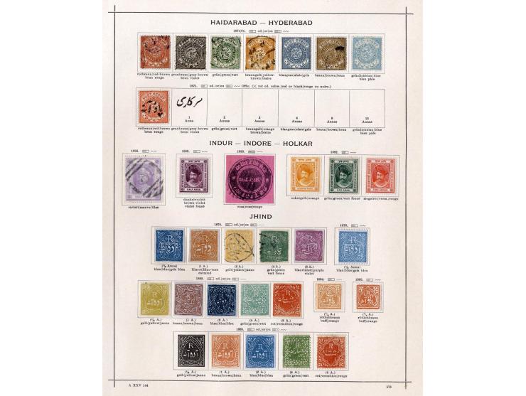 1854/1915 (ca.), ungebrauchte und gestempelte alte Sammlung mit schönem Teil Kleinstaaten