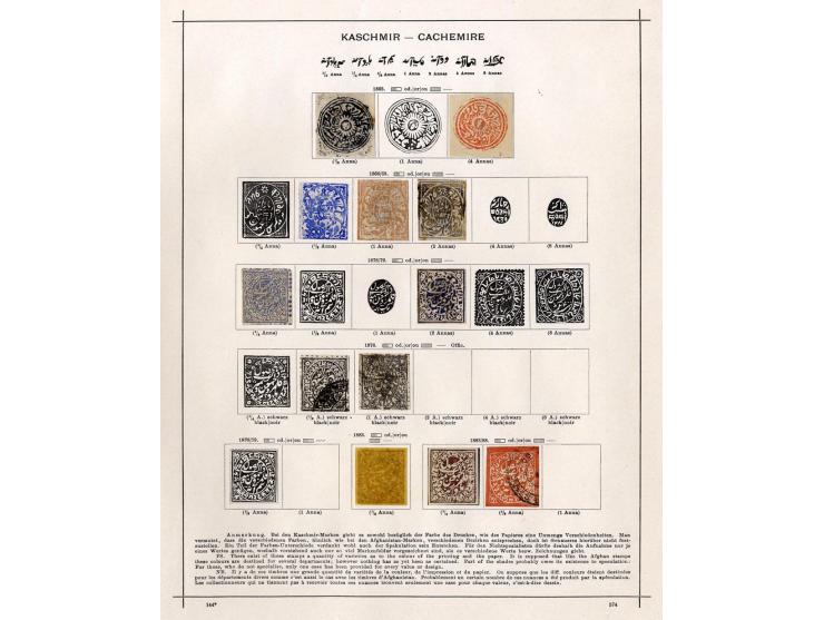 1854/1915 (ca.), ungebrauchte und gestempelte alte Sammlung mit schönem Teil Kleinstaaten