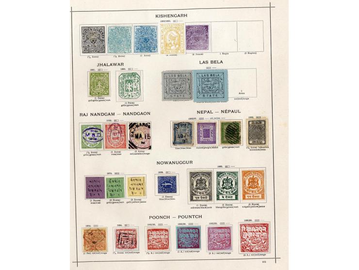 1854/1915 (ca.), ungebrauchte und gestempelte alte Sammlung mit schönem Teil Kleinstaaten