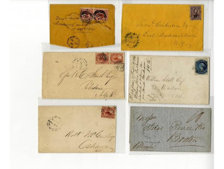 1853/99 (ca.), 26 Briefe, bis auf einen alle frankiert, dabei Einschreiben